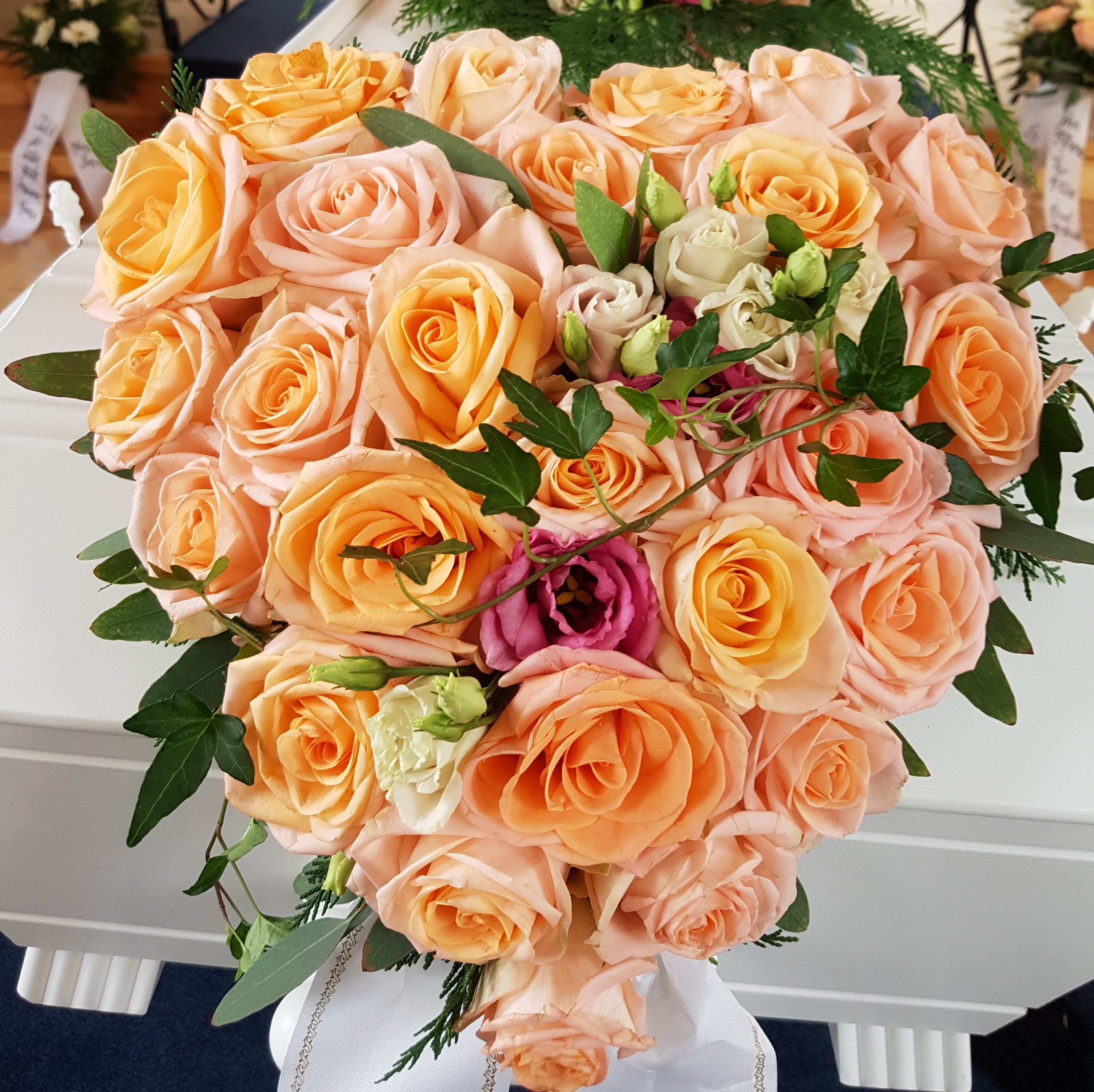 Bårebukett fra Blomst&Dekor